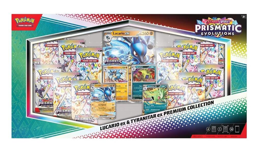 Prismatic Evolutions - Lucario ex & Tyranitar ex Premium Collection