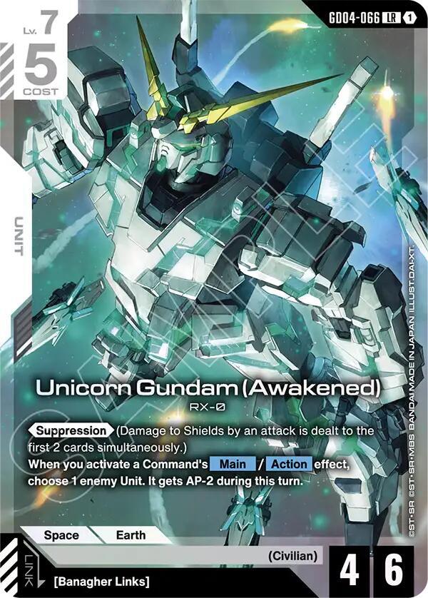 GD04-066 Unicorn Gundam (Awakened)