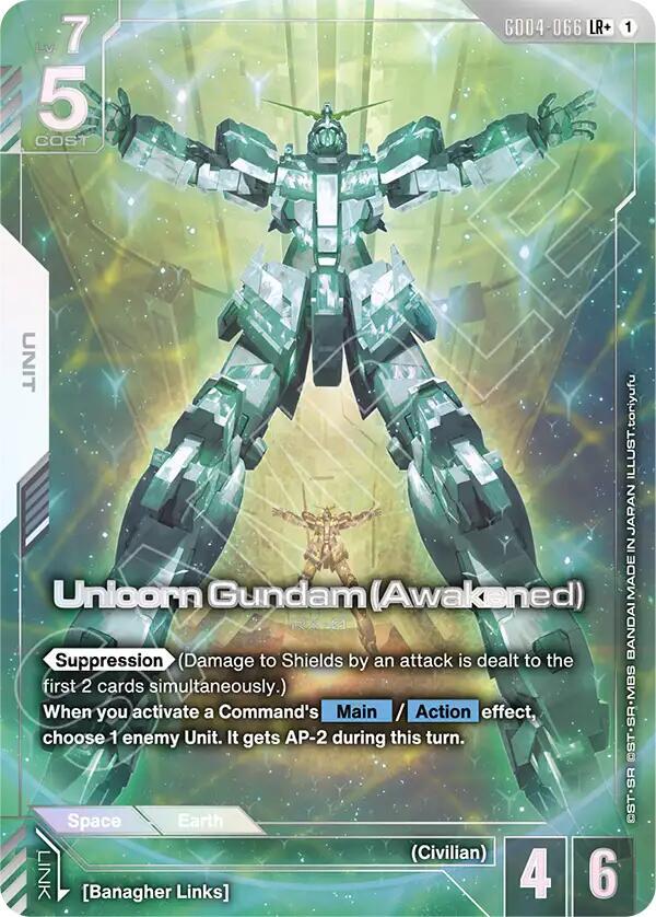 GD04-066 Unicorn Gundam (Awakened) (LR+)