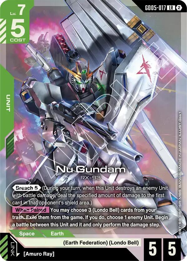 GD05-017 Nu Gundam (Legend Rare)