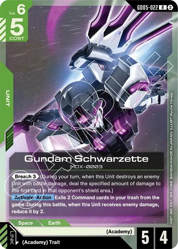 GD05-022 Gundam Schwarzette (Rare)