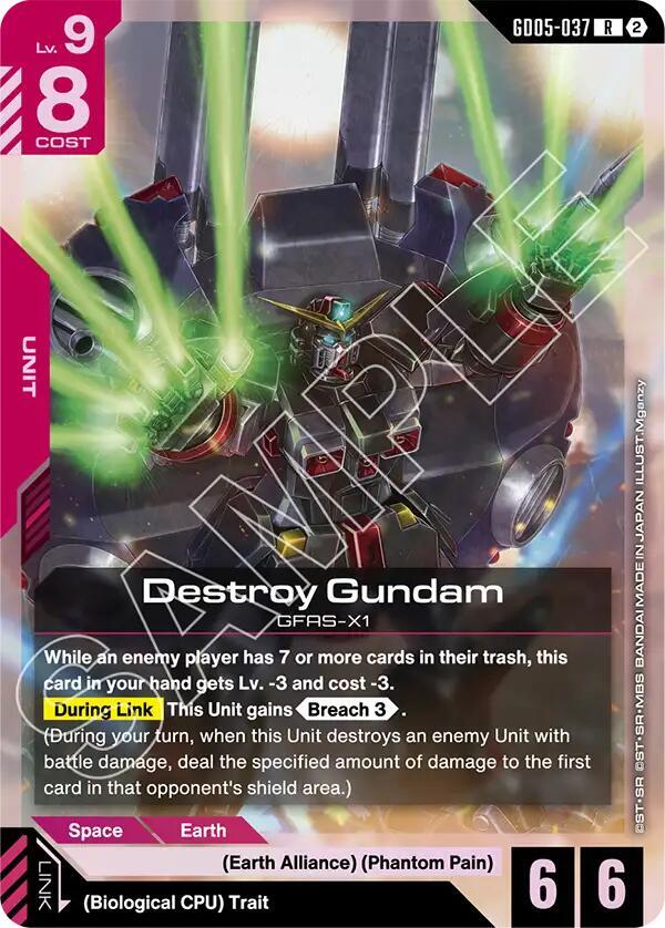 GD05-037 Destroy Gundam (Rare)