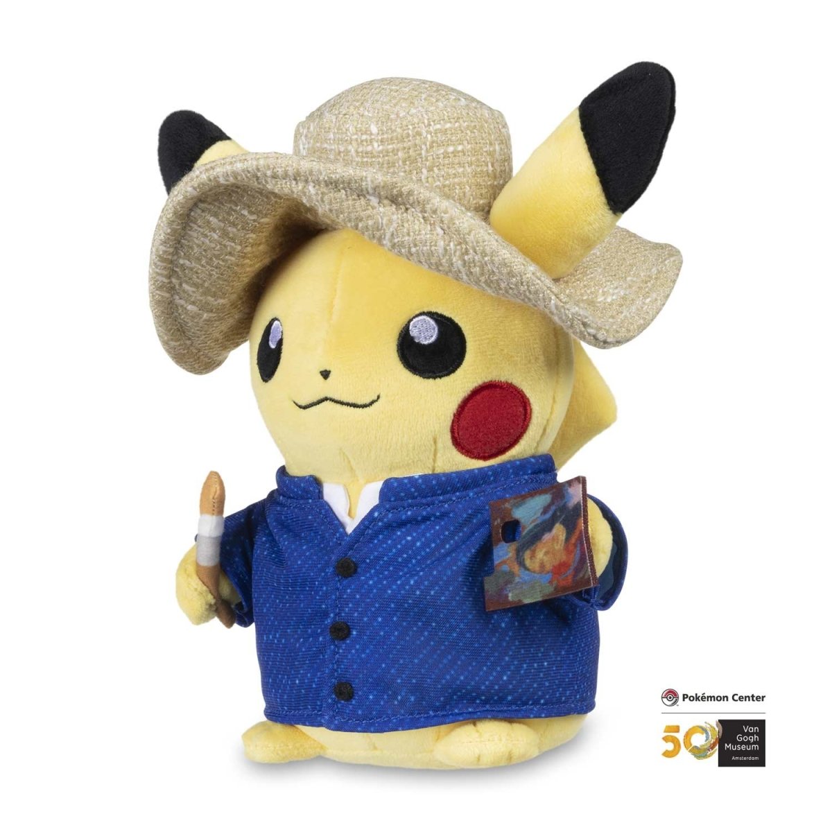Pokemon Center X Van Gogh Museum: Pikachu Plush - 7 ¾ In.