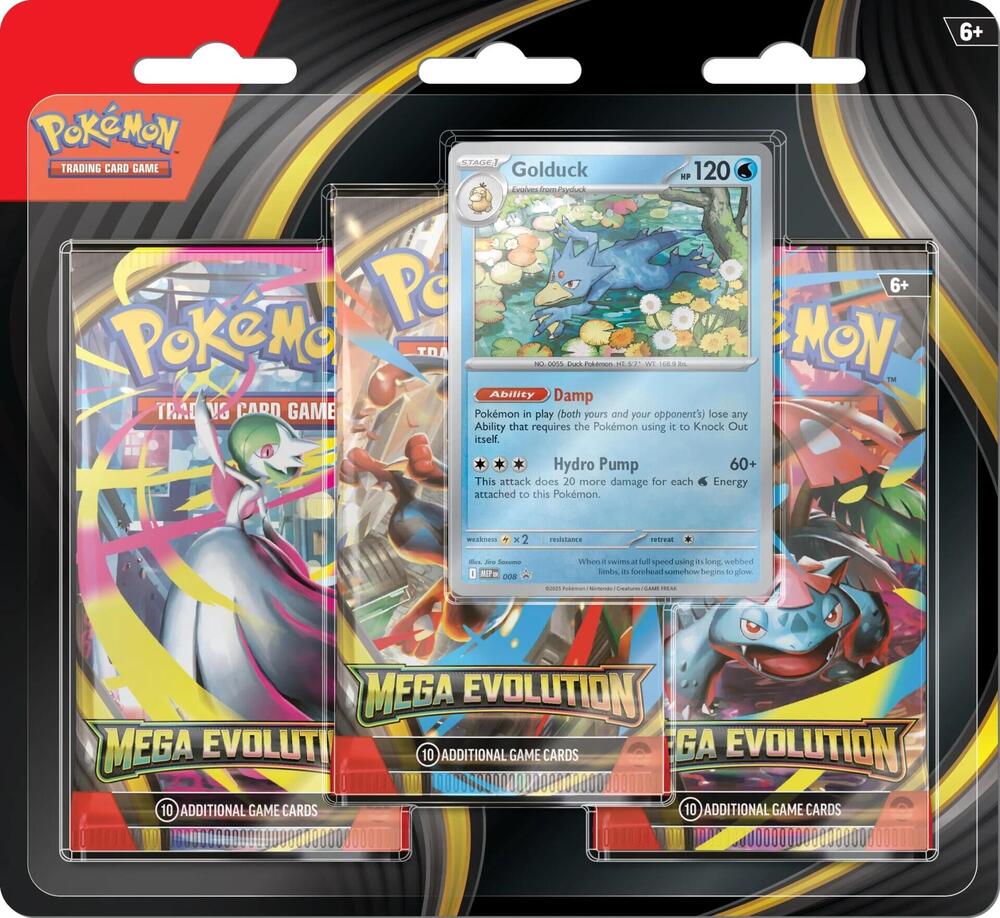 Mega Evolution - 3 Pack Blister (Golduck)