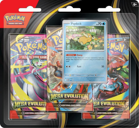 Mega Evolution - 3 Pack Blister Set (Psyduck y Golduck)