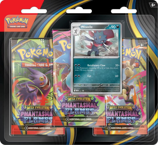 Phantasmal Flames - 3 Pack Blister Weavile