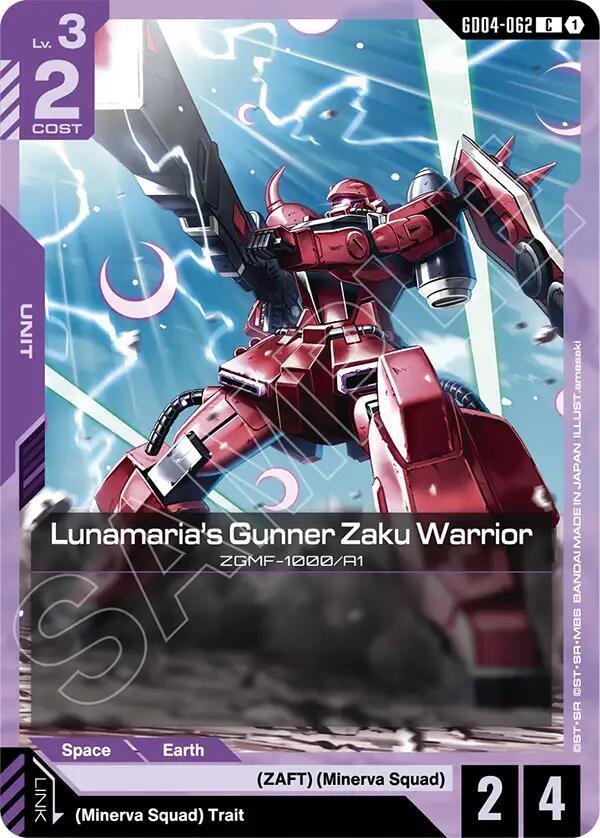 GD04-062 Lunamaria's Gunner Zaku Warrior