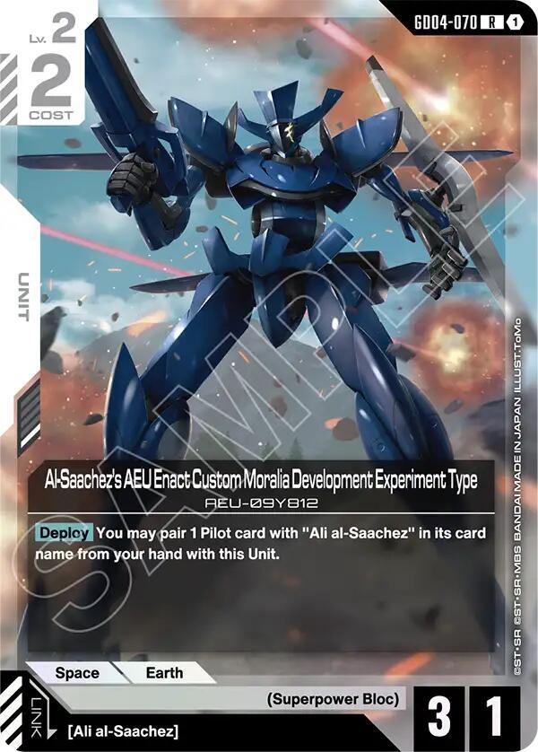 GD04-070 Al-Saachez's AEU Enact Custom Moralia Development Experiment Type