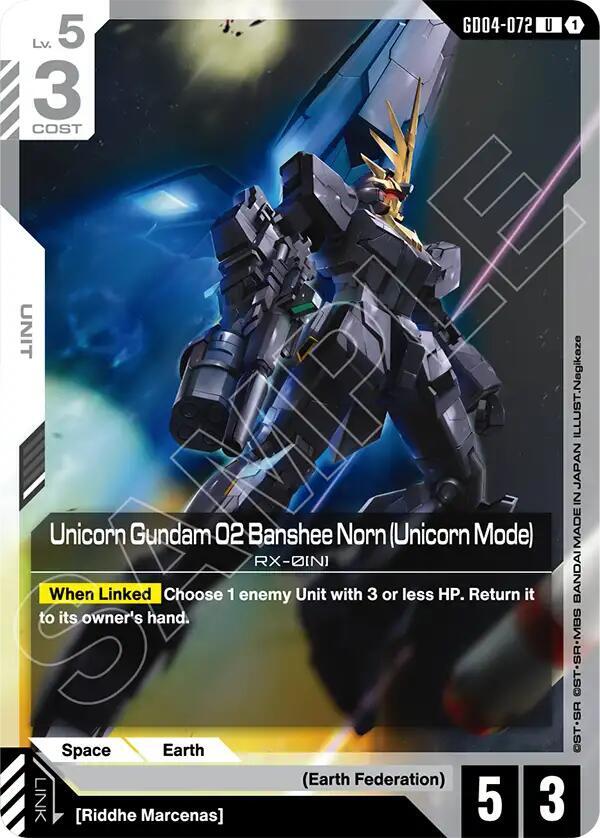 GD04-072 Unicorn Gundam 02 Banshee Norn (Unicorn Mode)