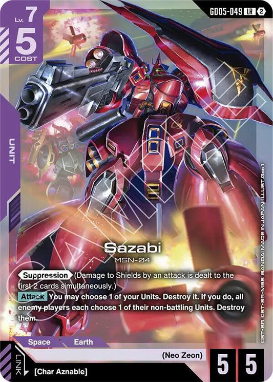 GD05-049 Sazabi (Legend Rare)