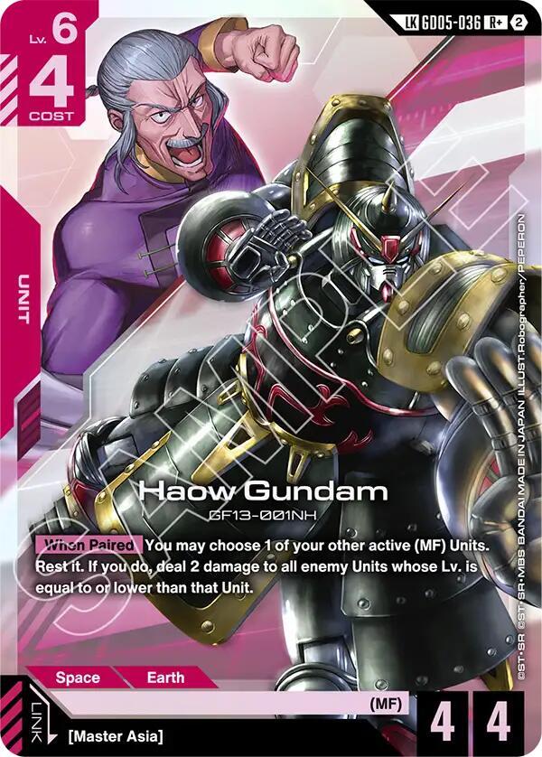 GD05-036 Haow Gundam Link Rare (R+)