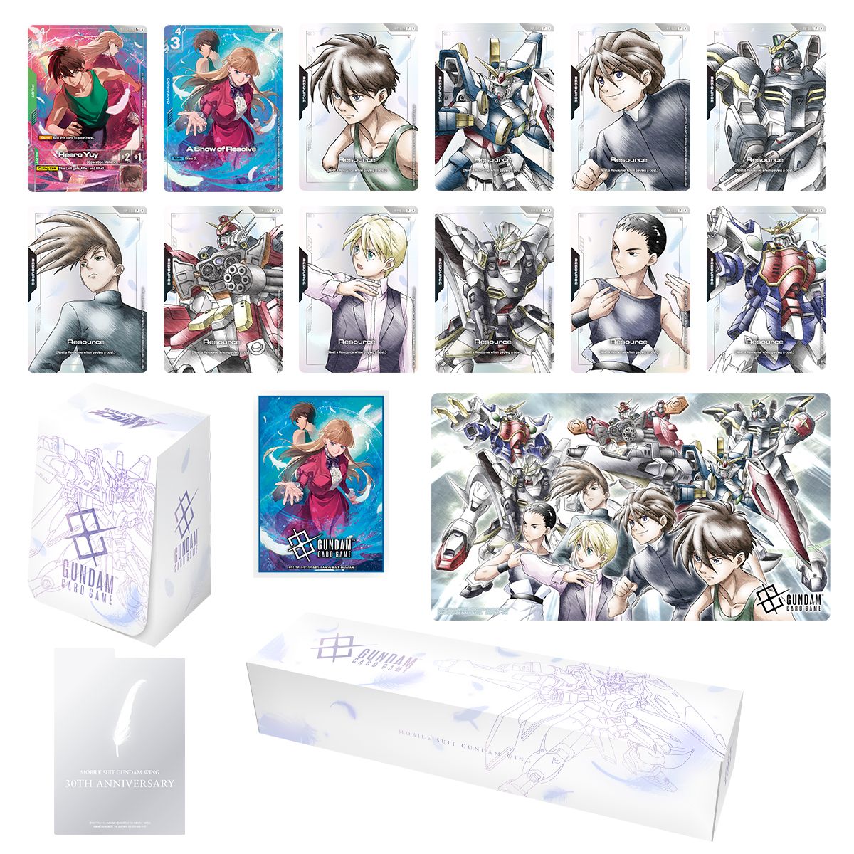 [PB01] GUNDAM CARD GAME Premium Accessory Set -Mobile Suit Gundam Wing-