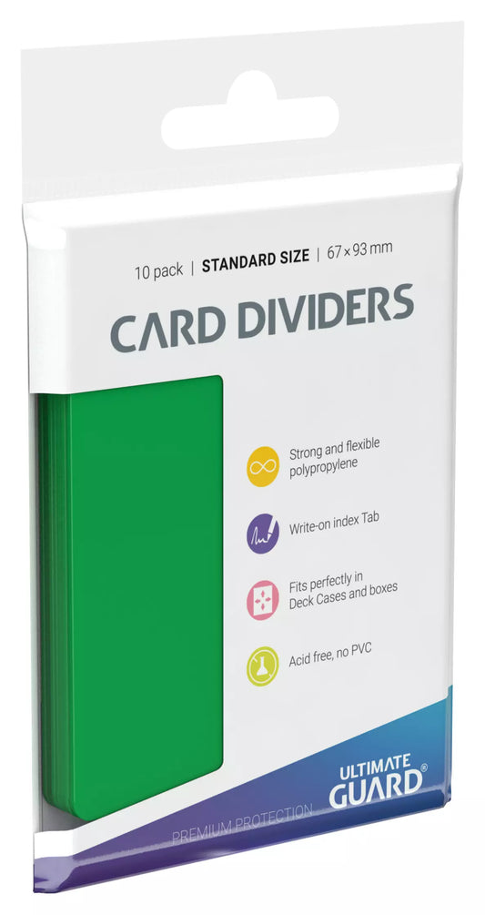 Green - Card Dividers - Standar Size